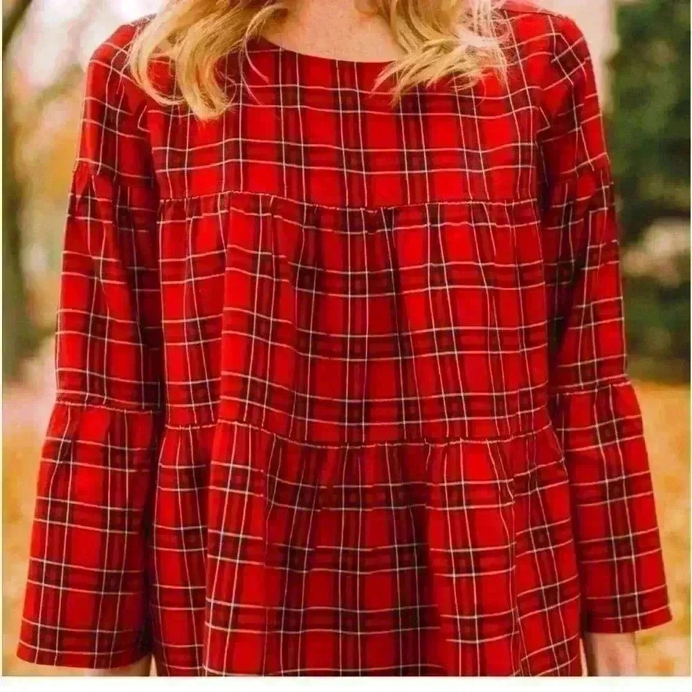 Madewell Plaid Tiered Top - Picture 11 of 11